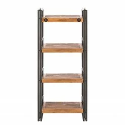 Ars manufacti Regal Manchester IV - Akazie massiv / Metall - Akazie / Anthrazit -BÜROMÖBEL Verkaufsgeschäft regal manchester iv akazie massiv metall 4877364