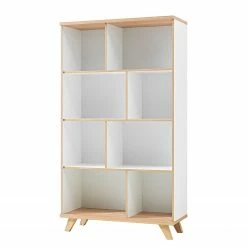 Germania Regal Neston II - Matt Weiß / Eiche Sanremo Dekor