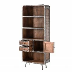 Ars manufacti Regal Wharton II - Akazie teilmassiv / Stahl -BÜROMÖBEL Verkaufsgeschäft regal wharton ii mango teilmassiv stahl 5212244