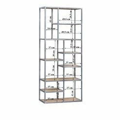 Ars manufacti Regal Woodson III - Akazie Hellbraun -BÜROMÖBEL Verkaufsgeschäft regal woodson iii akazie massiv eisen akazie hellbraun 4700124