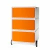 EasyOffice by Paperflow Rollcontainer easyBox I - Weiß / Orange -BÜROMÖBEL Verkaufsgeschäft rollcontainer easybox i weiss orange 1595798