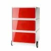 EasyOffice by Paperflow Rollcontainer easyBox I - Weiß / Rot -BÜROMÖBEL Verkaufsgeschäft rollcontainer easybox i weiss rot 1595762