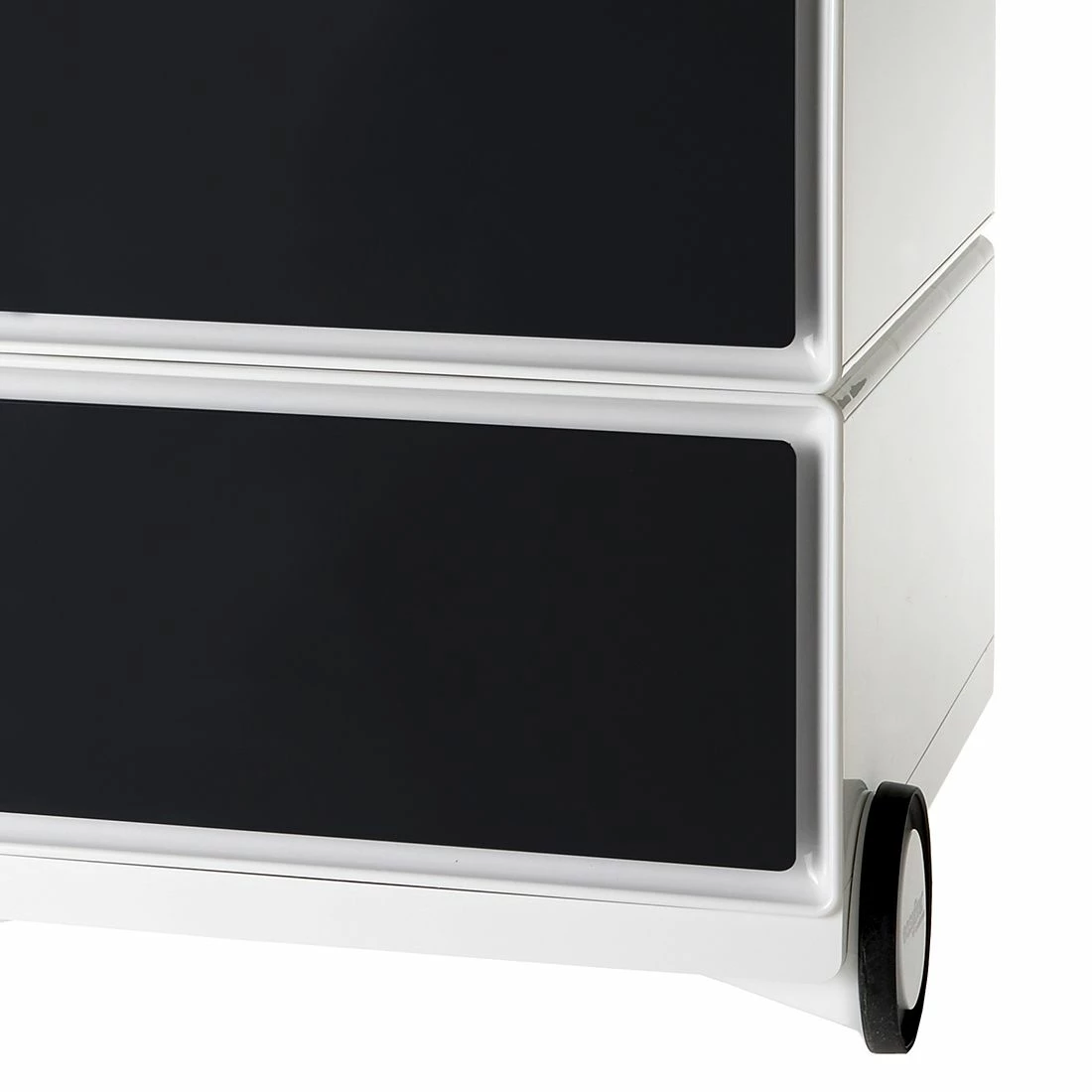 EasyOffice by Paperflow Rollcontainer easyBox I - Weiß / Schwarz 4 EasyOffice by Paperflow Rollcontainer easyBox I - Weiß / Schwarz – Bild 2