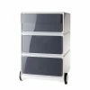 EasyOffice by Paperflow Rollcontainer easyBox II - Weiß / Anthrazit