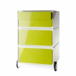 EasyOffice by Paperflow Rollcontainer easyBox II - Weiß / Grün