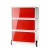 EasyOffice by Paperflow Rollcontainer easyBox II - Weiß / Rot -BÜROMÖBEL Verkaufsgeschäft rollcontainer easybox ii weiss rot 1595682