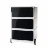 EasyOffice by Paperflow Rollcontainer easyBox II - Weiß / Schwarz -BÜROMÖBEL Verkaufsgeschäft rollcontainer easybox ii weiss schwarz 1595574