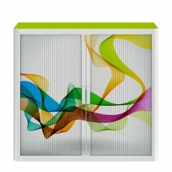 EasyOffice by Paperflow Rollladenschrank easyOffice Abstrait I - Mehrfarbig -BÜROMÖBEL Verkaufsgeschäft rollladenschrank easyoffice abstrait i 2222978