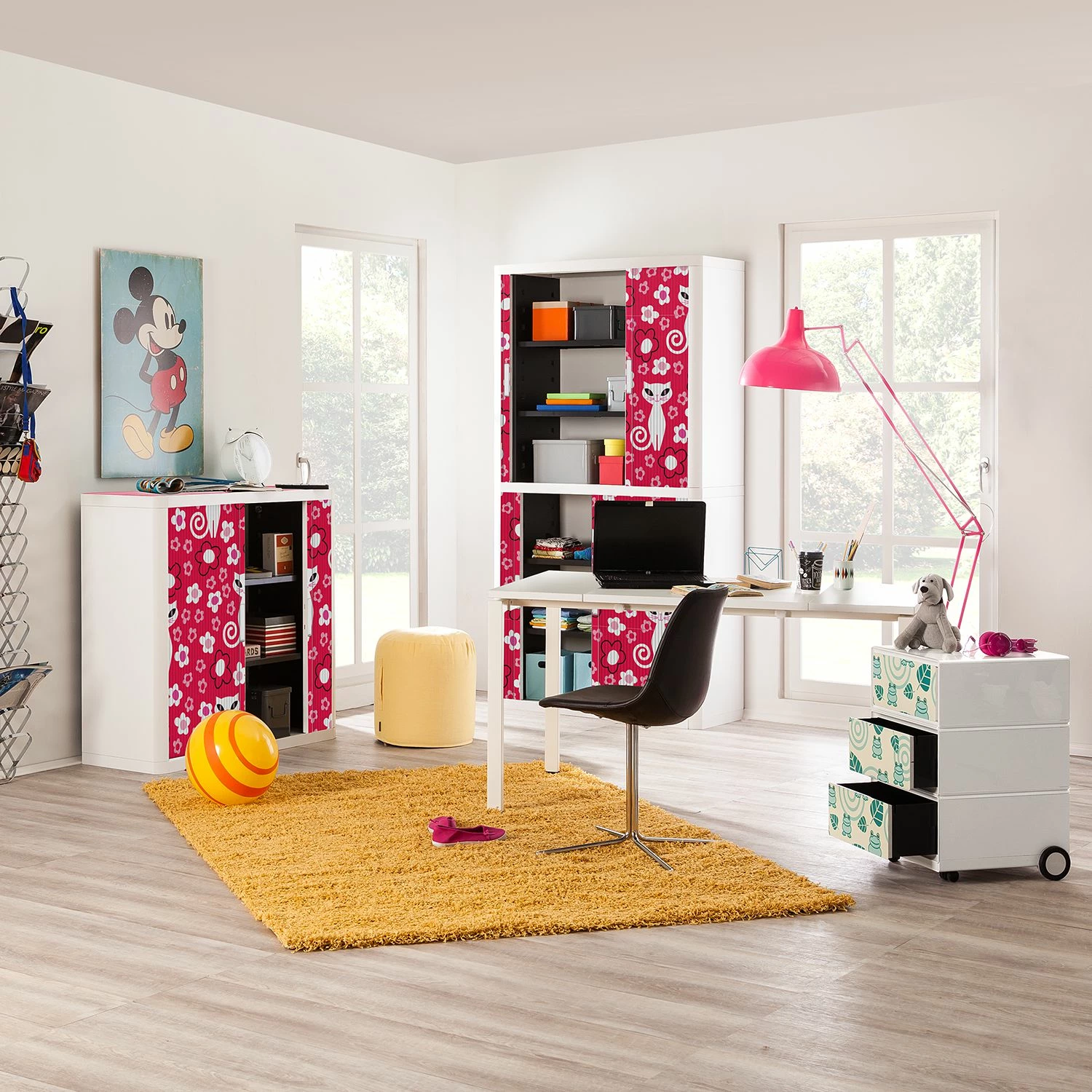 EasyOffice by Paperflow Rollladenschrank easyOffice Enfants I - Höhe: 104 cm 4 EasyOffice by Paperflow Rollladenschrank easyOffice Enfants I - Höhe: 104 cm – Bild 2