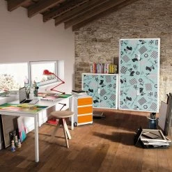 EasyOffice by Paperflow Rollladenschrank easyOffice Enfants III - Höhe: 204 cm -BÜROMÖBEL Verkaufsgeschäft rollladenschrank easyoffice enfants iii tuerkis 204 cm 3512877