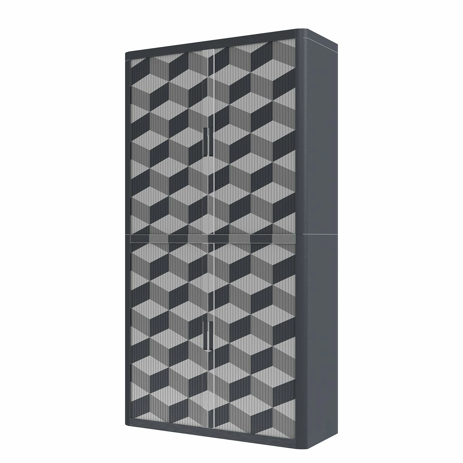 EasyOffice by Paperflow Aktenschrank easyOffice Geometrique III - Grau 3 EasyOffice by Paperflow Aktenschrank easyOffice Geometrique III - Grau