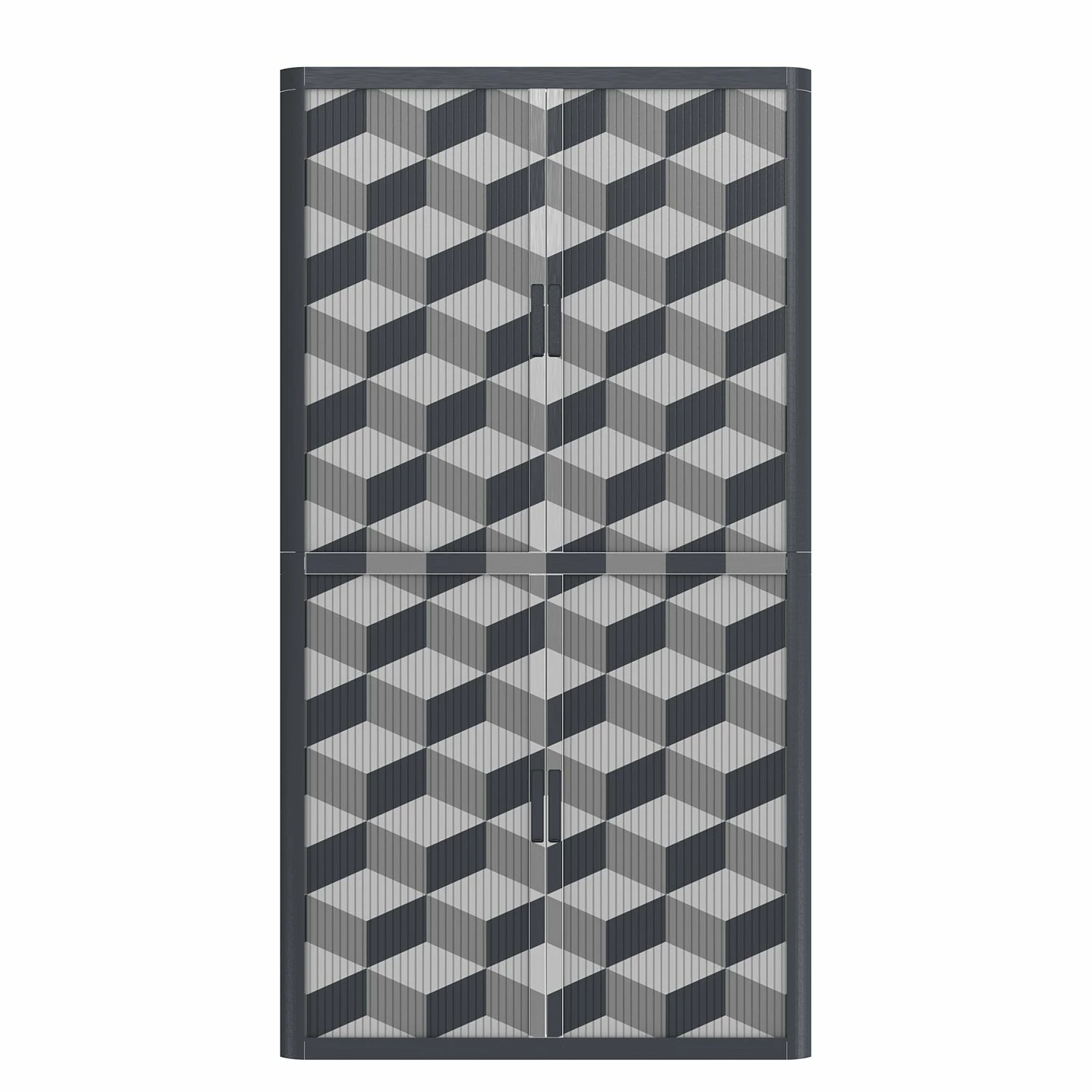 EasyOffice by Paperflow Aktenschrank easyOffice Geometrique III - Grau 4 EasyOffice by Paperflow Aktenschrank easyOffice Geometrique III - Grau – Bild 2