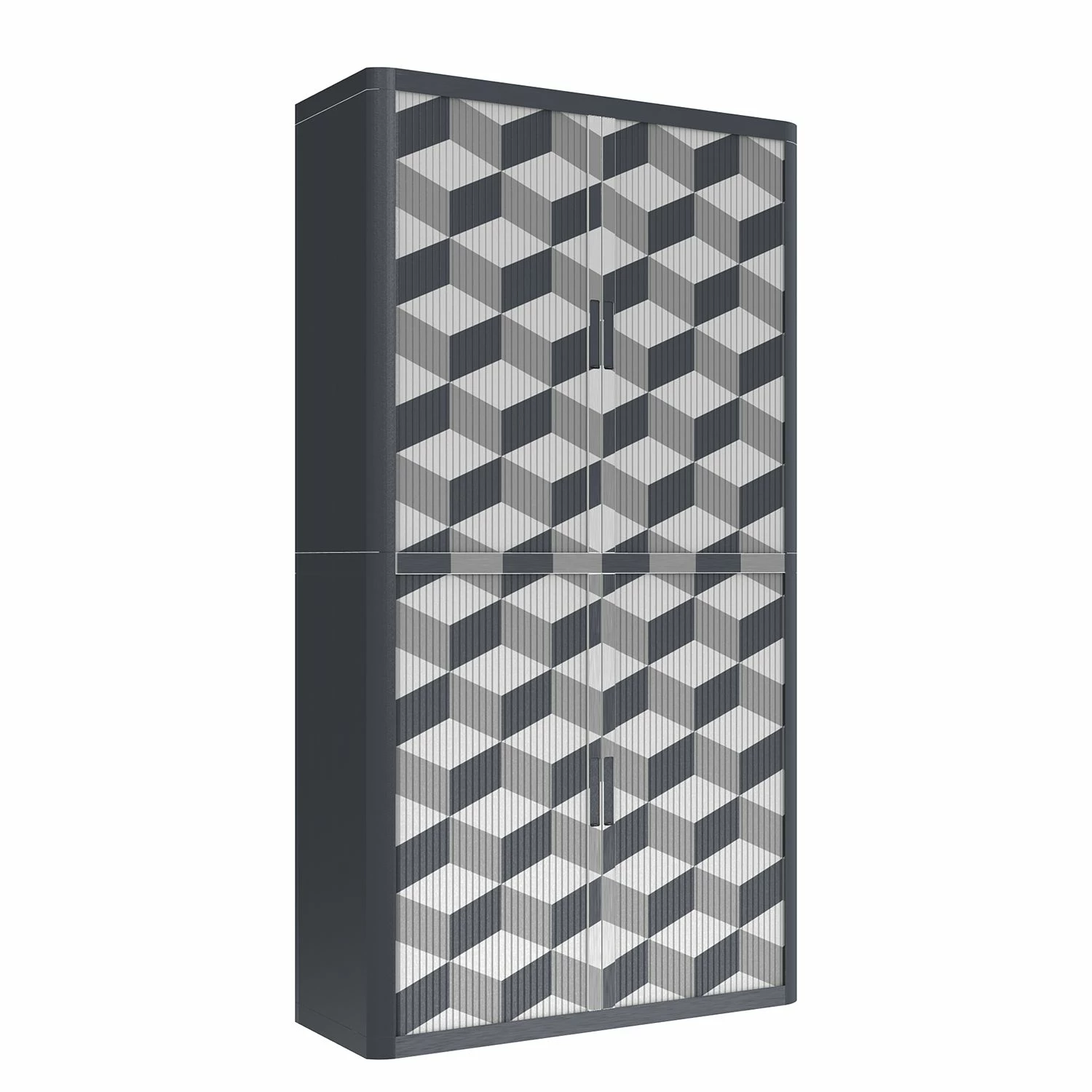 EasyOffice by Paperflow Aktenschrank easyOffice Geometrique III - Grau 5 EasyOffice by Paperflow Aktenschrank easyOffice Geometrique III - Grau – Bild 3