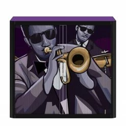 EasyOffice by Paperflow Rollladenschrank easyOffice Musique - Aubergine / Schwarz -BÜROMÖBEL Verkaufsgeschäft rollladenschrank easyoffice musique 104 cm 2222946