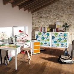 EasyOffice by Paperflow Rollladenschrank easyOffice - Papier Peints VI - Mehrfarbig - Höhe: 104 cm -BÜROMÖBEL Verkaufsgeschäft rollladenschrank easyoffice papier peints vi mehrfarbig 104 cm 3512453