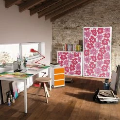 EasyOffice by Paperflow Rollladenschrank easyOffice - Papier Peints VII - Pink - Höhe: 204 cm -BÜROMÖBEL Verkaufsgeschäft rollladenschrank easyoffice papier peints vii pink 204 cm 3512473