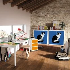 EasyOffice by Paperflow Rollladenschrank easyOffice Pop Art Cat - Weiß / Blau 9 EasyOffice by Paperflow Rollladenschrank easyOffice Pop Art Cat - Weiß / Blau -BÜROMÖBEL Verkaufsgeschäft rollladenschrank easyoffice pop art cat weiss blau 3512953