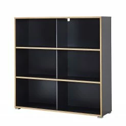 Germania Schiebetürenregal Mingle II - Anthrazit/Eiche Sonoma Dekor -BÜROMÖBEL Verkaufsgeschäft schiebetuerenregal mingle ii anthrazit eiche sonoma dekor 5029416