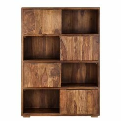 Ars Natura Schiebetürenregal Trangle - Sheesham massiv -BÜROMÖBEL Verkaufsgeschäft schiebetuerenregal trangle sheesham massiv 702706