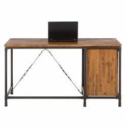 Ars manufacti Schreibtisch Atelier - Akazie teilmassiv / Metall - Akazie / Schwarz -BÜROMÖBEL Verkaufsgeschäft schreibtisch atelier akazie teilmassiv metall 3718357