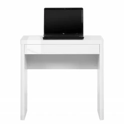 Jahnke Schreibtisch Cu-Libre 80 - Hochglanz Weiß -BÜROMÖBEL Verkaufsgeschäft schreibtisch cuuba libre 80 hochglanz weiss 3457597