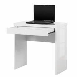 Jahnke Schreibtisch Cu-Libre 80 - Hochglanz Weiß -BÜROMÖBEL Verkaufsgeschäft schreibtisch cuuba libre 80 hochglanz weiss 3457625