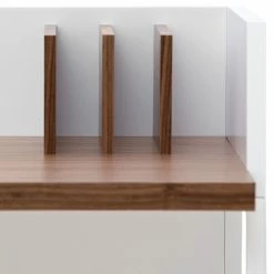 Temahome Schreibtisch Volga - Weiß / Walnuss -BÜROMÖBEL Verkaufsgeschäft schreibtisch dahl weiss walnuss 3965628