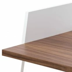Temahome Schreibtisch Volga - Weiß / Walnuss -BÜROMÖBEL Verkaufsgeschäft schreibtisch dahl weiss walnuss 3965632