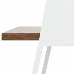 Temahome Schreibtisch Volga - Weiß / Walnuss -BÜROMÖBEL Verkaufsgeschäft schreibtisch dahl weiss walnuss 3965636