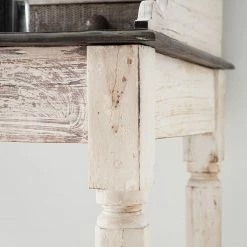 Wolf-Möbel Schreibtisch Goa White - Akazie / Mango teilmassiv - Weiß -BÜROMÖBEL Verkaufsgeschäft schreibtisch goa akazie mango teilmassiv weiss 4095856