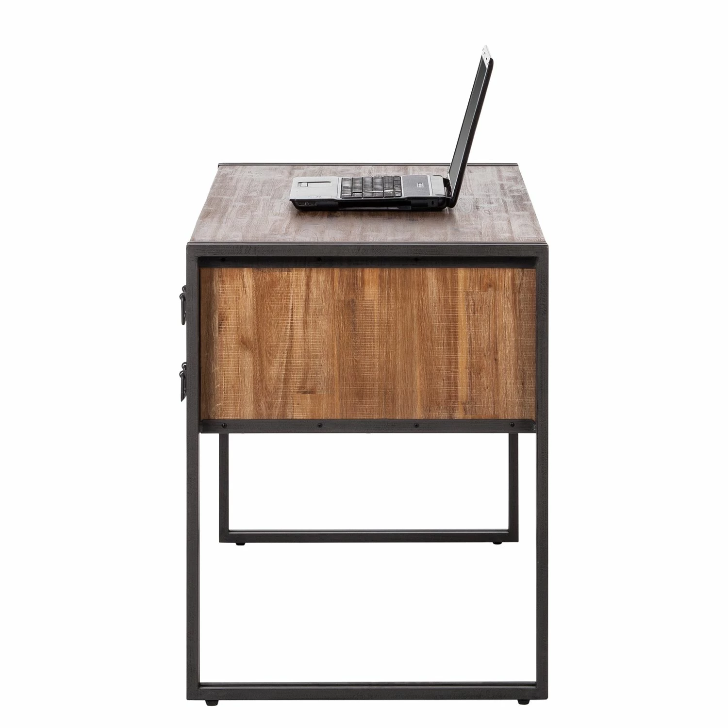 Ars manufacti Schreibtisch Manchester II - Akazie massiv/Metall 8 Ars manufacti Schreibtisch Manchester II - Akazie massiv/Metall – Bild 6