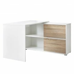 Germania Schreibtisch Mingle - Weiß/Eiche Sonoma Dekor -BÜROMÖBEL Verkaufsgeschäft schreibtisch mingle weiss eiche sonoma dekor 5029260