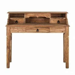 Wolf-Möbel Sekretär Bombay I - Sheesham massiv - Natur -BÜROMÖBEL Verkaufsgeschäft sekretaer bombay i sheesham massiv natur 1429040