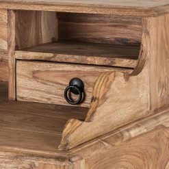 Wolf-Möbel Sekretär Bombay I - Sheesham massiv - Natur -BÜROMÖBEL Verkaufsgeschäft sekretaer bombay i sheesham massiv natur 1429043