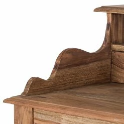 Wolf-Möbel Sekretär Bombay I - Sheesham massiv - Natur -BÜROMÖBEL Verkaufsgeschäft sekretaer bombay i sheesham massiv natur 1429044