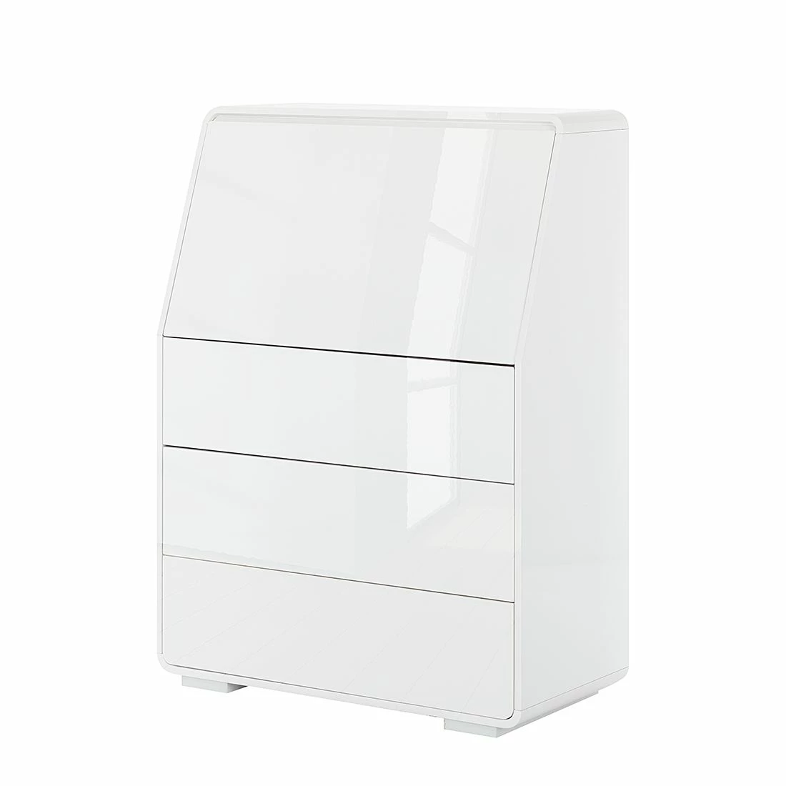 Jahnke Sekretär Cuuba Curve C 10 - Hochglanz Weiß 4 Jahnke Sekretär Cuuba Curve C 10 - Hochglanz Weiß – Bild 2