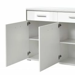 Loftscape Sideboard Arco - Hochglanz Weiß / Weiß -BÜROMÖBEL Verkaufsgeschäft sideboard arco hochglanz weiss weiss 4710768