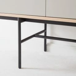 Studio Copenhagen Sideboard Caspito - Hellgrau / Eiche -BÜROMÖBEL Verkaufsgeschäft sideboard caspito hellgrau eiche 4373676