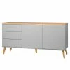 Tenzo Sideboard Dot I - Grau -BÜROMÖBEL Verkaufsgeschäft sideboard dot i eiche teilmassiv grau 4148640