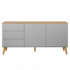 Tenzo Sideboard Dot I - Grau -BÜROMÖBEL Verkaufsgeschäft sideboard dot i eiche teilmassiv grau 4148652