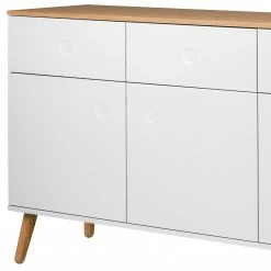 Tenzo Sideboard Dot II - Weiß -BÜROMÖBEL Verkaufsgeschäft sideboard dot ii eiche teilmassiv weiss 4148704