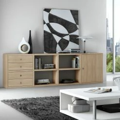 Loftscape Sideboard Emporior III.B - Eiche Dekor -BÜROMÖBEL Verkaufsgeschäft sideboard emporior iii b eiche dekor 1556410