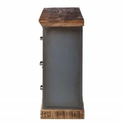 Ars manufacti Sideboard Hunter - Mango massiv / Metall - Mango / Blaugrau -BÜROMÖBEL Verkaufsgeschäft sideboard hunter mango massiv metall mango blaugrau 4414516