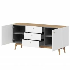Germania Sideboard Monteo I - Weiß / Eiche 8 Germania Sideboard Monteo I - Weiß / Eiche -BÜROMÖBEL Verkaufsgeschäft sideboard monteo weiss eiche 4943288