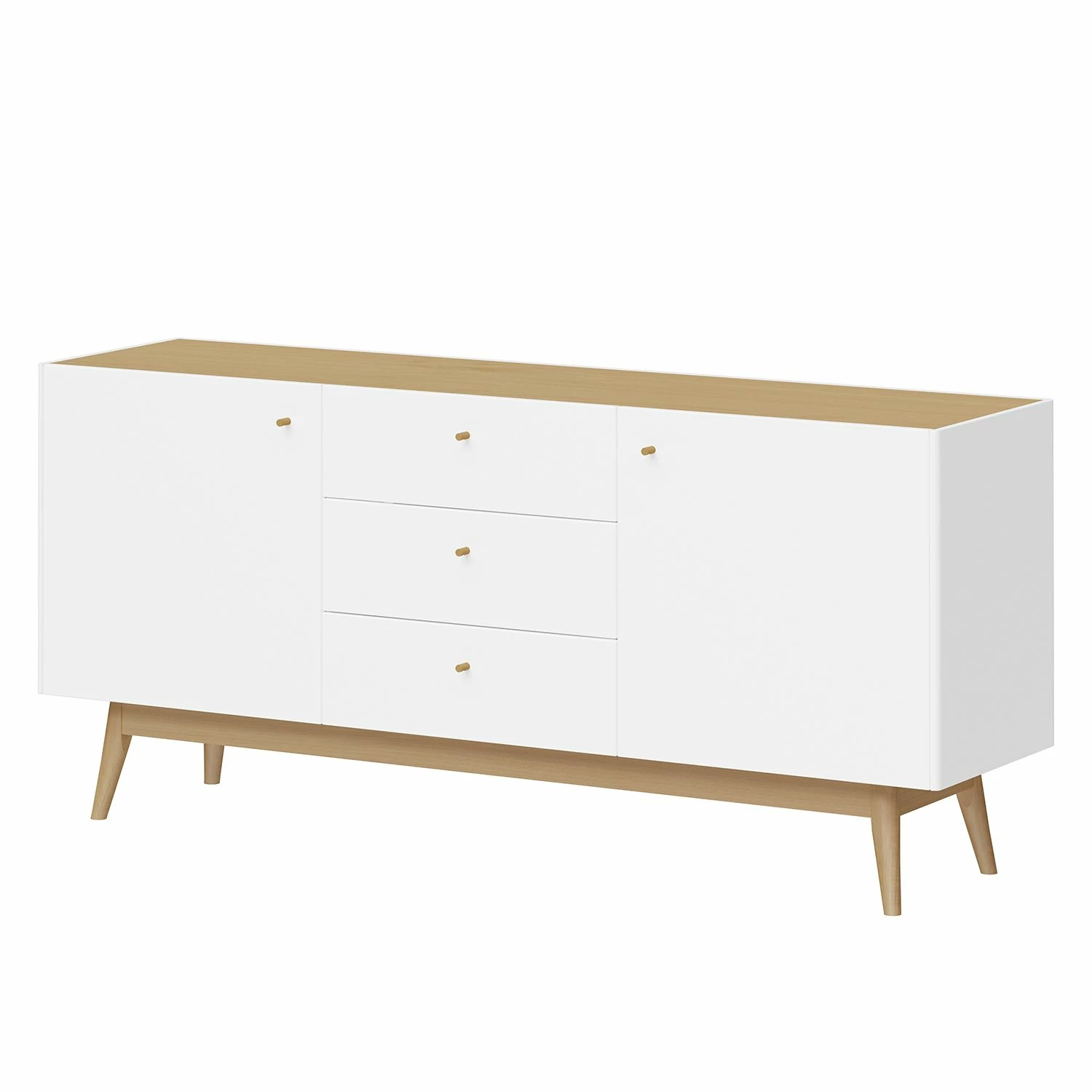 Germania Sideboard Monteo I - Weiß / Eiche 3 Germania Sideboard Monteo I - Weiß / Eiche