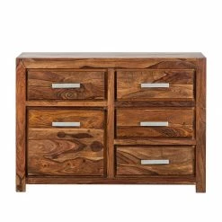 Ars Natura Sideboard Ohio I - Seesham massiv - gewachst -BÜROMÖBEL Verkaufsgeschäft sideboard ohio breite 115cm sheesham massiv 1351999
