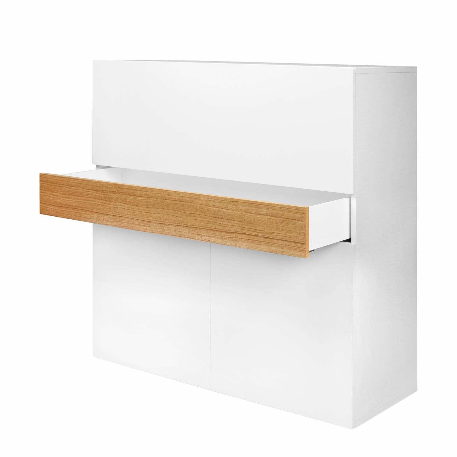 Temahome Sekretär Focus - Weiß / Eiche 9 Temahome Sekretär Focus - Weiß / Eiche – Bild 7