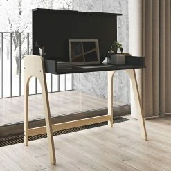 Temahome Schreibtisch Strömsund - Matt Schwarz / Eiche -BÜROMÖBEL Verkaufsgeschäft temahome buero 05 01 2017 4318912