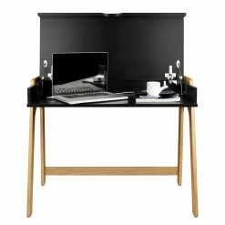 Temahome Schreibtisch Strömsund - Matt Schwarz / Eiche -BÜROMÖBEL Verkaufsgeschäft temahome buero 05 01 2017 4318924