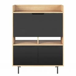 Temahome Sekretär Lomborg - Eiche / Matt Schwarz -BÜROMÖBEL Verkaufsgeschäft temahome buero 05 01 2017 4318940